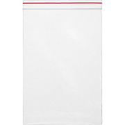 Пакет упаковочный с замком Zip Lock "deVENTE" 40x60 мм, ПНД, 35 мкм, прозрачный, с красной полосой на zip-застежке, 100 шт в упаковке