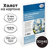 Холст на картоне 30 x 40см, Гамма "Студия", 100% хлопок, мелкое зерно, 280г/м2