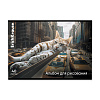Альбом для рисования 40 листов ErichKrause Big City Cats, А4, на скобе  MIX-PACK
