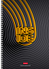 Тетрадь А4 96 л. кл. на гребне "INSIDE" 65г/кв.м  выб лак 4 диз.в блоке,многоуров.перфорация