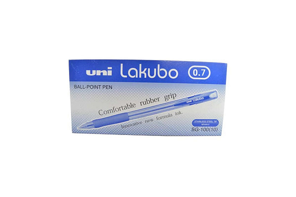 Ручка шариковая 0,7 мм Uni Lakubo SG-100, СИНЯЯ