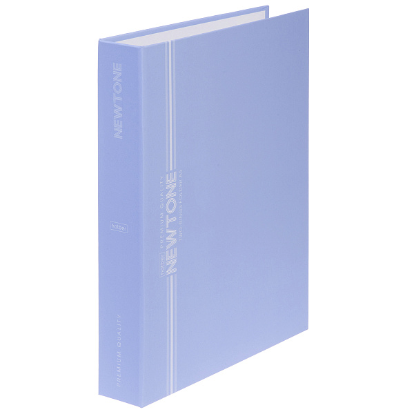 Тетрадь на кольцах А5 80 листов в клетку "НЬЮТОН ПАСТЕЛЬ" Голубая дымка 80г/кв.м Обл. мел.картон Софт тач  ламинация СОФТ ТАЧ в индив.упак.