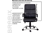 Кресло офисное BRABIX "Space EX-508", экокожа, хром, черное