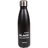 Бутылка-термос "deVENTE. Black Style" матовая черная, 500 мл, 26,3x7,6x7,6 см, 8-12 часов, нержавеющая сталь, с герметичной крышкой-пробкой, 