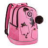 Рюкзак школьный с обвесом (/2 розовый)