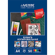 Бумага копировальная "deVENTE" A4 50 л в картонной папке, 5 цв. 25 г/м
