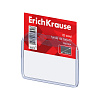 Бейдж горизонтальный в комплекте с лентой ErichKrause вставка 85х54 мм, прозрачный, цвет ленты ассор