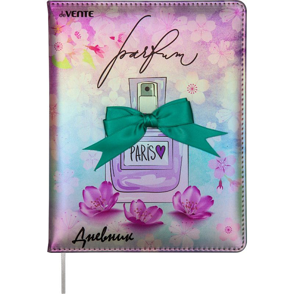 Дневник 1-11 кл. 48 л. "deVENTE. Perfume" 80 г/м² бел.бум., искусств.кожа с поролоном твердая ,шелкография,