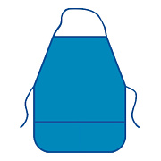 Фартук для труда 39*49 синий