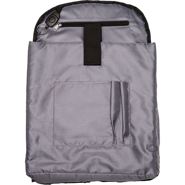 Рюкзак "deVENTE. Zig" подростковый 40x30x14 см (14 л) вес 300 г, фактурный антивандальный нейлон с рисунком металлик, жаккардовая репсовая лента, эргономичная вентилируемая спинка и уплотненные вентилируемые лямки, 2 отделения на молнии, 1 передний к