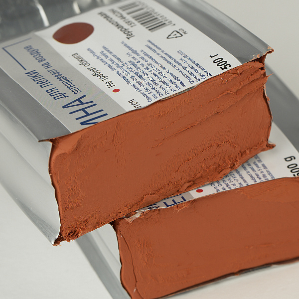 Глина для лепки 500 гр. Терракотовая cамозатвердевающая "Сонет", 