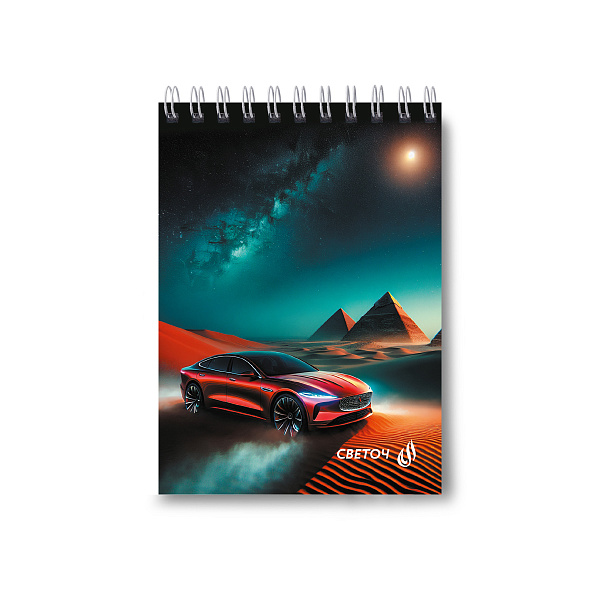 Блокнот А6 80 л. кл. на гребне "В пустыне" 01206  "Светоч"