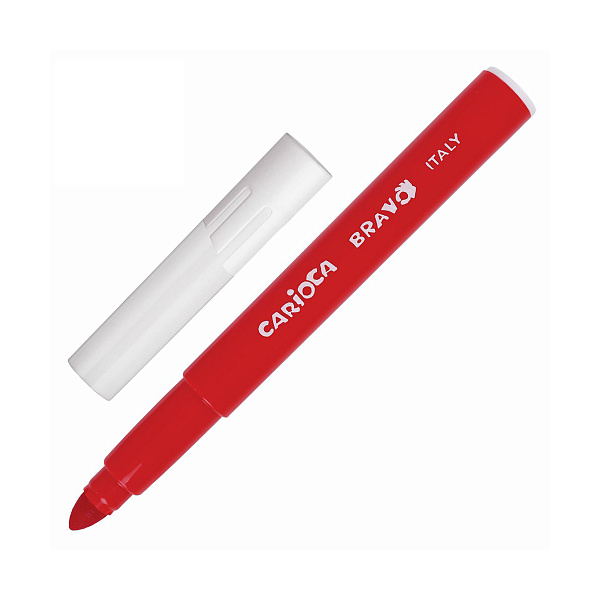 Фломастеры 6 цв. Carioca  Bravo утолщенные