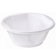 Тарелка одноразовая d=155 мм глубокая, 500 мл, белая, 50 шт.