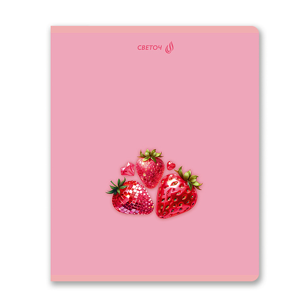 Тетрадь 48 л. кл. "Нежные мечты" выборочные блёстки, A5 на скобе 65 г/кв.м , белизна 100 %  01476  "Светоч"