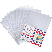 Папка-вкладыш А4 20 мкм 100 шт "Attomex. Эконом" фактура "апельсиновая корка"