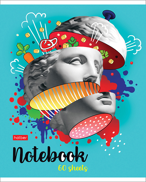 Тетрадь 60 л. кл. "Вайб в моей голове" 65г/кв.м