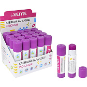 Клей-карандаш 15 г, PVA основа "Indicator", фиолетовый (при высыхании - прозрачный)