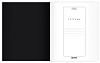 Тетрадь 48 листов в клетку "Черная" 60-65г/кв.м на скобе Обл. дизайн.картон запечатанный тит.лист скругл.углы