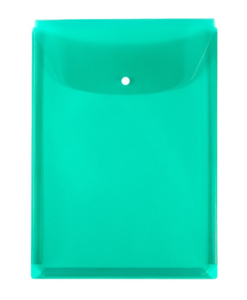 Папка на кн. А4 с расширением, 230*310, 180 мкм, прозрачно-зеленый