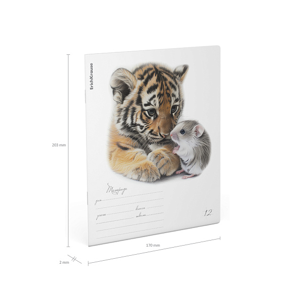 Тетрадь 12 л. кл. "Little Cuties" ErichKrause (в плёнке по 10 шт.)_MIX-PACK