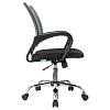 Кресло оператора Helmi HL-M95 (695) "Airy", СН, спинка сетка серая/сиденье ткань TW черная, механизм качания