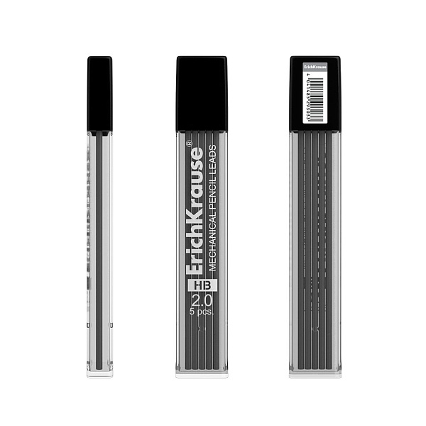 Набор 5 грифелей 2.0 мм "DRAFT" для автоматичесих карандашей, 