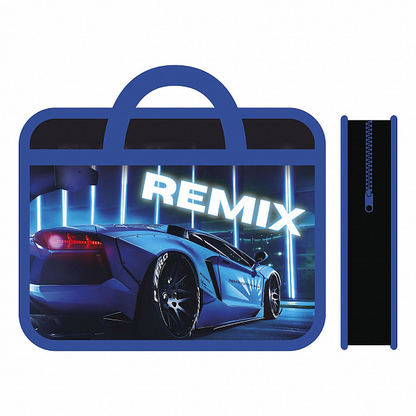 Папка для тетрадей А4 с ручками "REMIX" печать на пластике