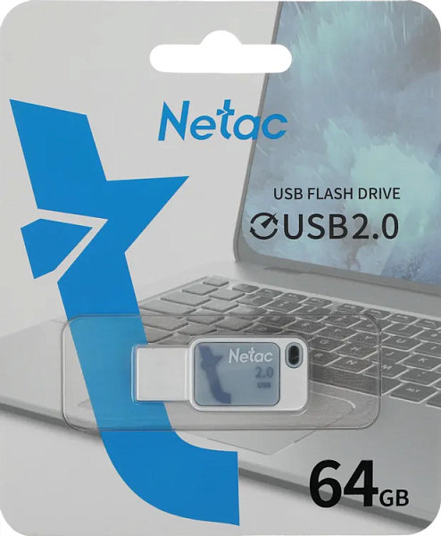 Флеш Диск Netac 64GB UA31  USB2.0 синий