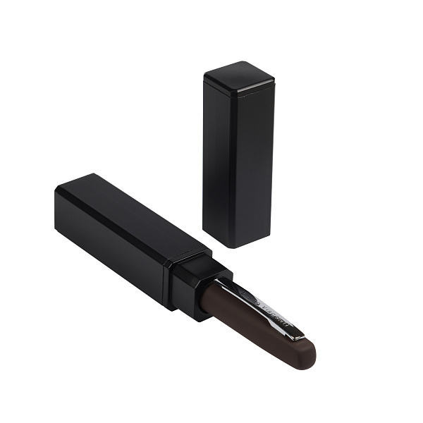 РУЧКА "PORTOFINO" В ТУБУСЕ ПРЯМОУГОЛЬНОЙ ФОРМЫ, 1,0 ММ, СИНЯЯ (корпус коричневый, футляр черный) (10702070/281223/3526538,КИТАЙ)