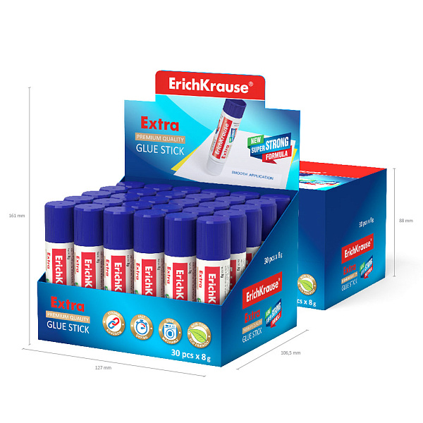 Клей-карандаш  08 г ErichKrause