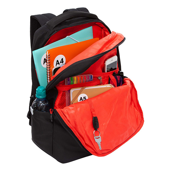 Рюкзак (/2 черный - красный)