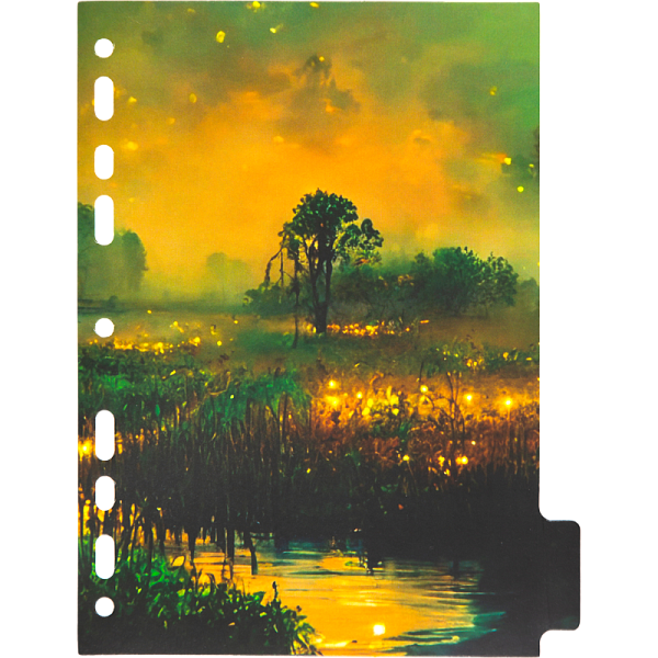 Разделитель листов "deVENTE. Nature" A5 (160x210 мм) ламинированный мелованный картон 210 г/м2, с рисунком, 5 шт, индивидуальная упаковка