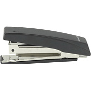 Степлер № 10, до 10 листов, глубина скрепления 50 мм, пластиковый, в картонной коробке, со встроенным антистеплером, черный