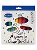 Карандаши 24 цв. акварельные ACMELIAE + кисточка, 9401-24