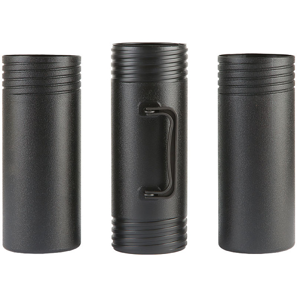 Тубус А1 СТАММ, пластик, диаметр 100 мм, длина 650 мм, 3 секции, с ручкой, чёрный