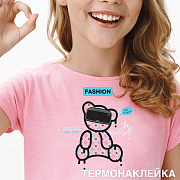Наклейка-термотрансфер "deVENTE"  Fashion Bear" 15,5x19,8 см, для текстиля в пластик.пакете-подвес