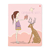 Тетрадь 48 л. кл. "GIRL AND RABBIT" 5 ВИДОВ