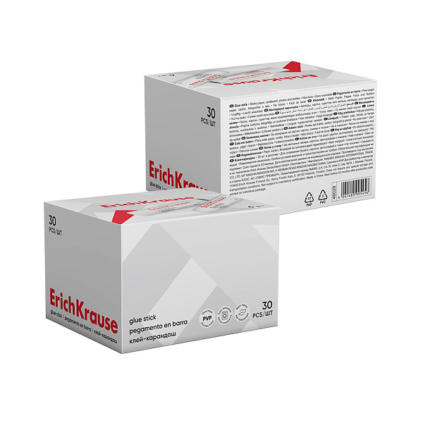 Клей-карандаш  06 г ErichKrause EasyStick, (в коробке-дисплее по 30 шт.)