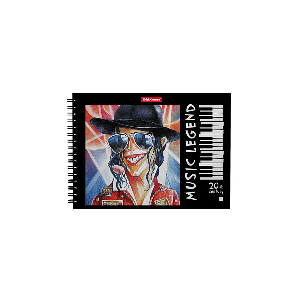 Тетрадь для нот А5 24 л. на спирали ErichKrause Music Legend, горизонатальная ориентация