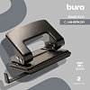 Дырокол на 20 л. BURO  металл ассорти отв.:2 с линейкой