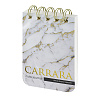 Блокнот А7 100 л. лин. на гребне «CUTE JOURNAL» BV, "CARRARA" 