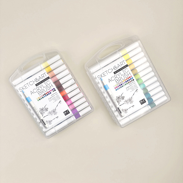 Набор маркеров-кистей акриловых "SKETCH&ART" 36 ЦВ.