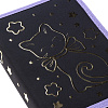 Пенал 1секц.+2ств. 200*140 Hatber "Звездный котик" на молнии, ткань/картон 3D Фольга в индив.упак.