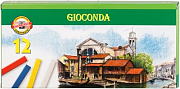 Мелки масляные 12 цв. Gioconda, в коробке