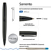 НАБОР "SORRENTO" Ручка шарик. 1.0 ММ И Роллер 0.7 ММ, СИНИЕ (корпус черн, футляр Premium черн)