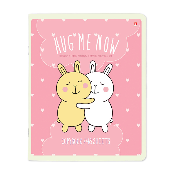 Тетрадь 48 л. кл. "ОБНИМАШКИ" 5 ВИДОВ