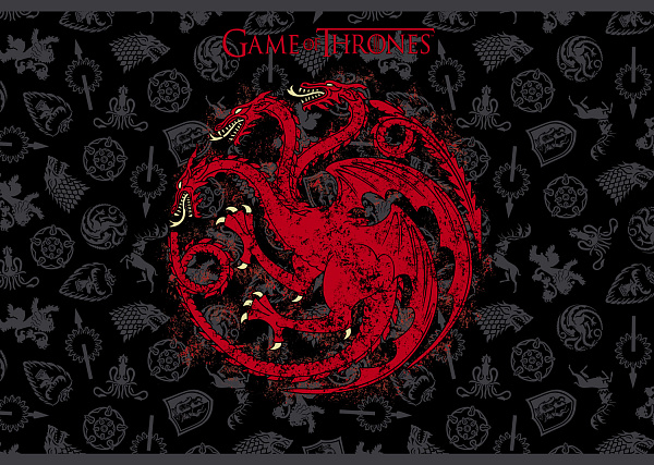 Альбом для рисования 40 листов "Игра престолов" (Game of Thrones) 100г/кв.м