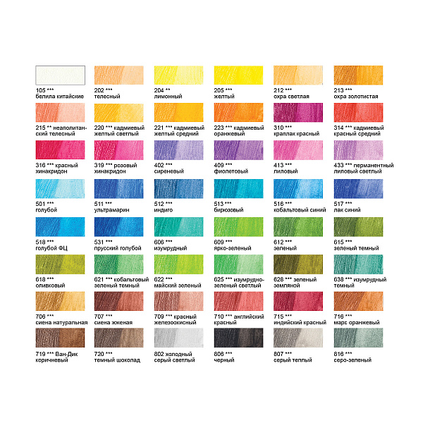 Карандаши акварельные 48 цв. "VISTA-ARTISTA" "Gallery" VGWP-48 заточенный  