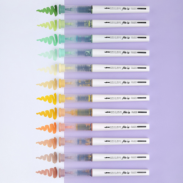 Набор маркеров-кистей акриловых "SKETCH&ART" 24 ЦВ., УВЕЛИЧЕННЫЙ ОБЪЕМ